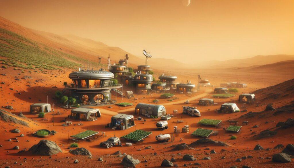 Future Life and Economy on Mars